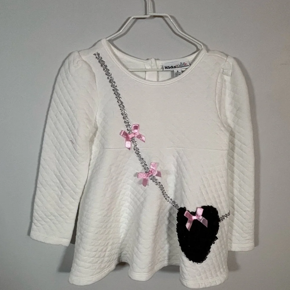 Kids Headquarters Girls Size 5 Outfit Set – Tunic Top & Heart Leggings